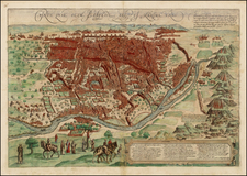 Egypt Map By Georg Braun  &  Frans Hogenberg