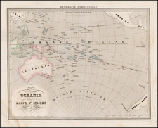 Australia & Oceania, Pacific and Oceania Map By Francesco Marmocchi