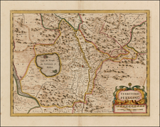 Italy Map By Henricus Hondius