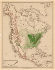 United States, North America and Canada Map By Julius Bien & Co.