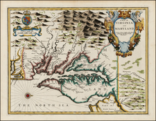 Mid-Atlantic and Southeast Map By John Speed