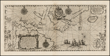 Polar Maps, Atlantic Ocean and Canada Map By Theodor De Bry