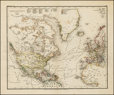Atlantic Ocean and North America Map By Joseph Meyer
