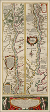 Russia and Ukraine Map By Willem Janszoon Blaeu