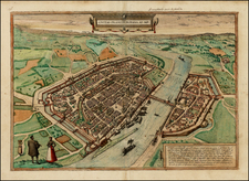 Germany Map By Georg Braun  &  Frans Hogenberg