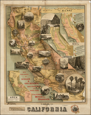 California Map By E. McD.  Johnstone