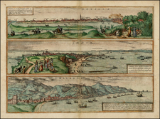 Spain Map By Georg Braun  &  Frans Hogenberg