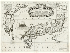 Japan and Korea Map By Vincenzo Maria Coronelli