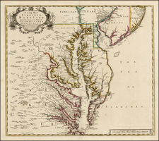 Mid-Atlantic and Southeast Map By John Senex