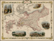 Baltic Countries and Germany Map By John Tallis