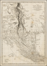 Texas, Plains, Southwest, Rocky Mountains, Mexico and California Map By Alexander Von Humboldt