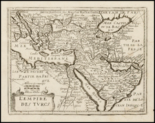 Turkey, Middle East and Turkey & Asia Minor Map By Jean Picart