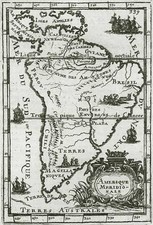 Central America and South America Map By Alain Manesson Mallet