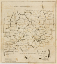 New England Map By Charles Baker