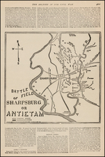 Maryland and Civil War Map By Frank Leslie