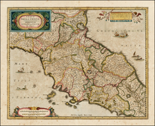 Italy Map By Henricus Hondius