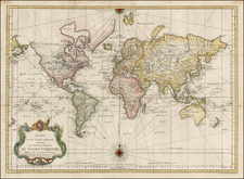 World, World, Australia & Oceania, Australia, Oceania and New Zealand Map By Jacques Nicolas Bellin