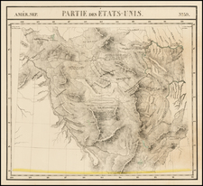 Rocky Mountains Map By Philippe Marie Vandermaelen