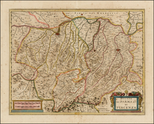 Italy Map By Henricus Hondius