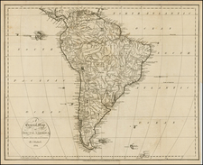 South America Map By John Russell