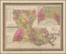 South Map By Samuel Augustus Mitchell