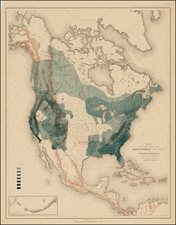 United States, North America and Canada Map By Julius Bien & Co.