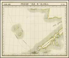 Alaska Map By Philippe Marie Vandermaelen