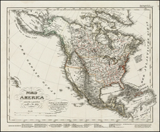 North America Map By Adolf Stieler