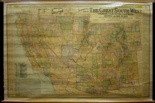 Southwest, Rocky Mountains and California Map By Scarborough Map Co.