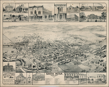 California Map By W.W. Elliott & Co.