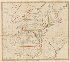 United States, Mid-Atlantic and Southeast Map By John Stockdale