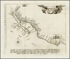 Mexico and Baja California Map By Domingo del Castillo