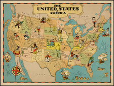 United States Map By Ruth Taylor White