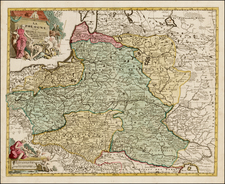 Poland and Baltic Countries Map By Jan Barend Elwe