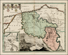 Middle East and Holy Land Map By Johann Christoph Weigel