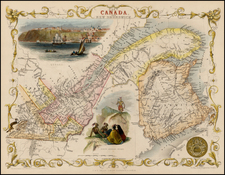 Canada Map By John Tallis