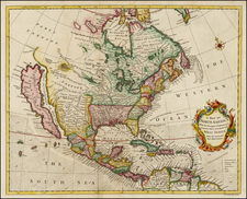 North America Map By Richard William Seale