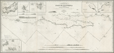 Baja California and California Map By James Imray