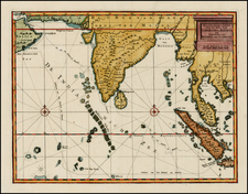 Indian Ocean, India, Southeast Asia and Other Islands Map By Cornelis De Bruyn