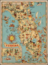 Florida Map By Ruth Taylor White