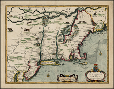 New England and Mid-Atlantic Map By John Speed