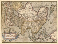 Asia, Asia, Australia & Oceania and Oceania Map By Abraham Ortelius