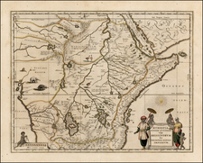 East Africa and West Africa Map By Willem Janszoon Blaeu