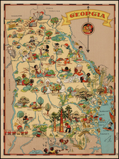 Southeast Map By Ruth Taylor White