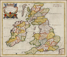 British Isles Map By Robert Morden