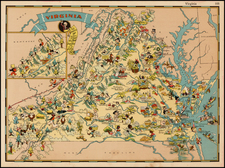 Southeast Map By Ruth Taylor White