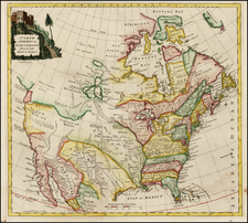 United States and North America Map By Thomas Kitchin