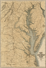 Mid-Atlantic and Southeast Map By E & GW Blunt