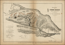 Texas and Mexico Map By United States Bureau of Topographical Engineers