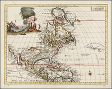 North America Map By Giambattista Albrizzi